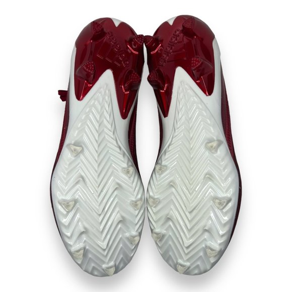 Adidas Adizero Football Cleats Power Red Cloud White GW5058 Size 12.5 - Picture 7 of 7